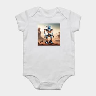 A robot exploring new frontiers Baby Bodysuit